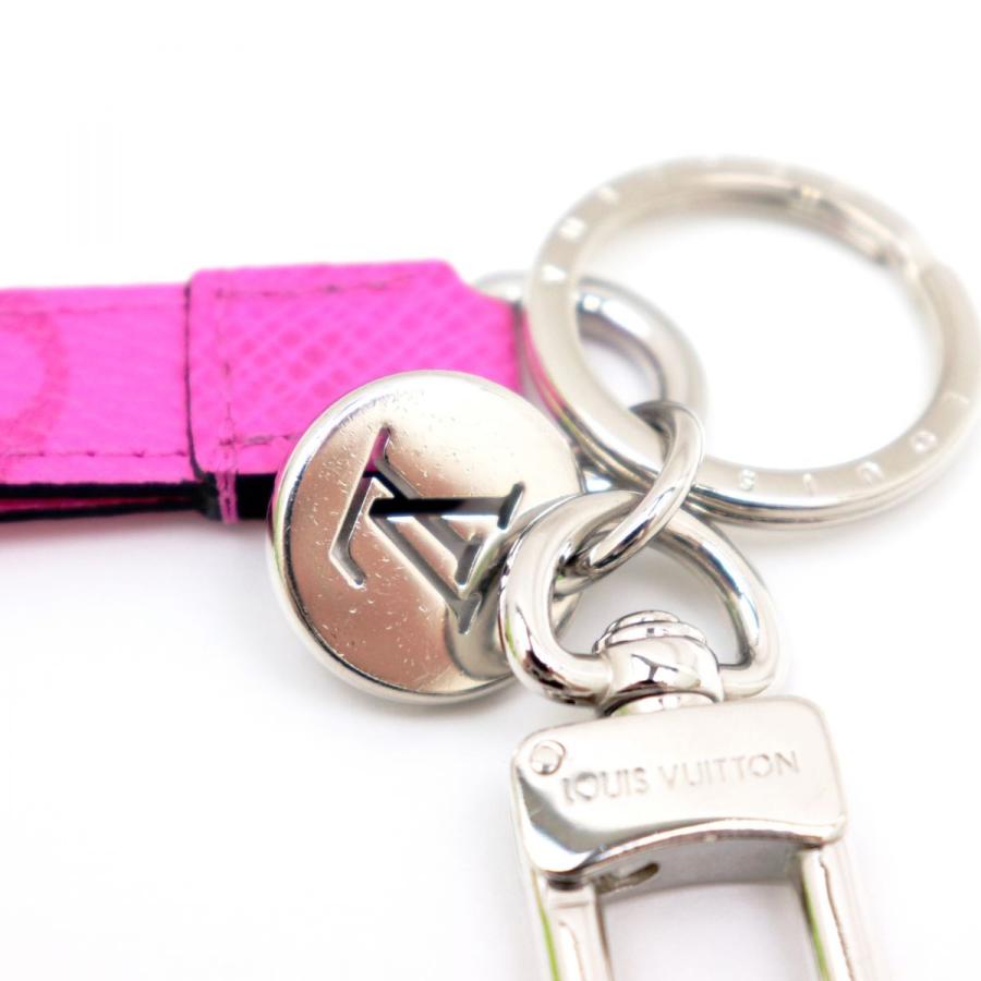 ルイヴィトン モノグラム ポルトクレ ドラゴンヌ キーリング ピンク