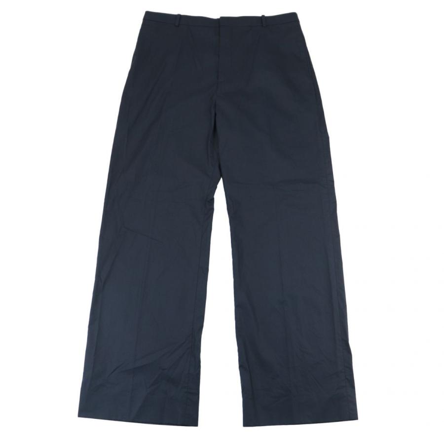 美品 バレンシアガ 17SS ワイドスラックスパンツ メンズ ネイビー 40  