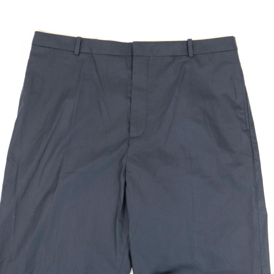 美品 バレンシアガ 17SS ワイドスラックスパンツ メンズ ネイビー 40