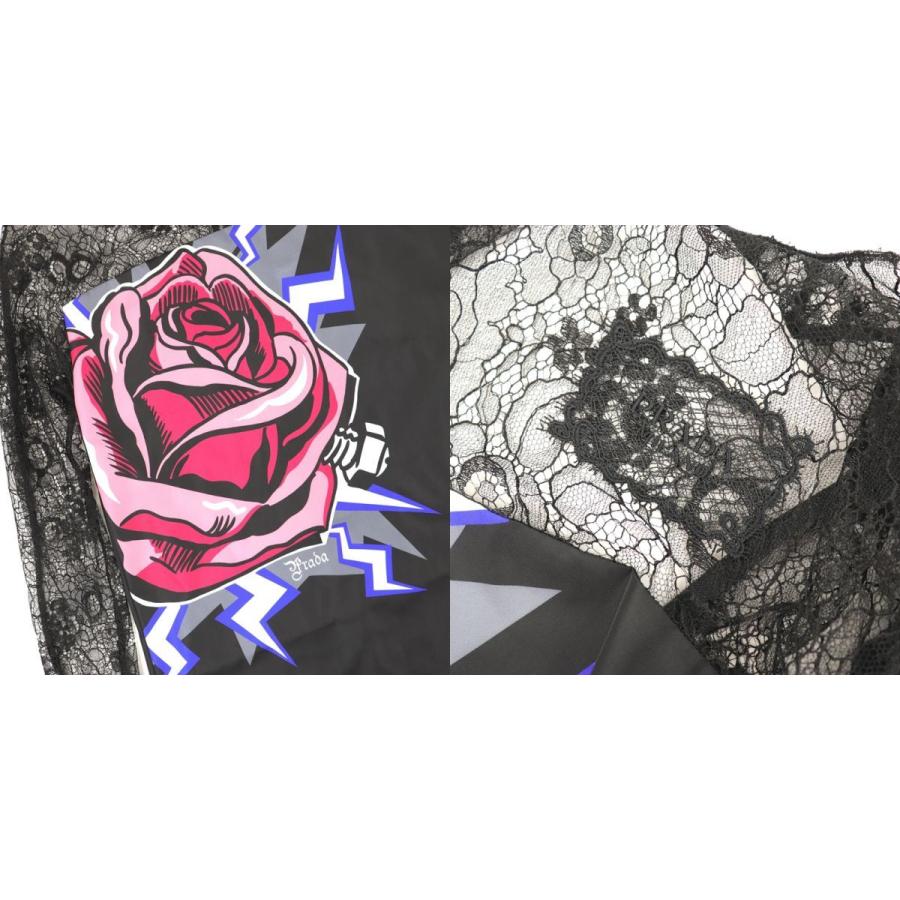 未使用 プラダ 19AW フランケンシュタイン レース切替ドレス