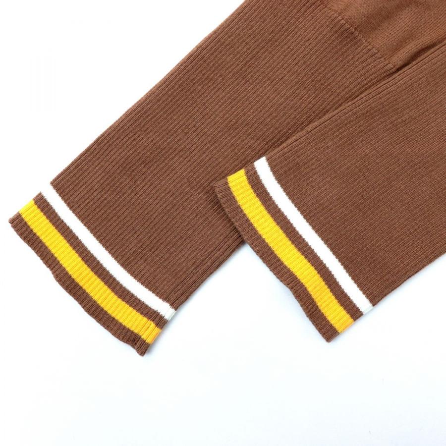 豪奢な美品 エルメス シルク リブ切替 ニットアンサンブル タンク