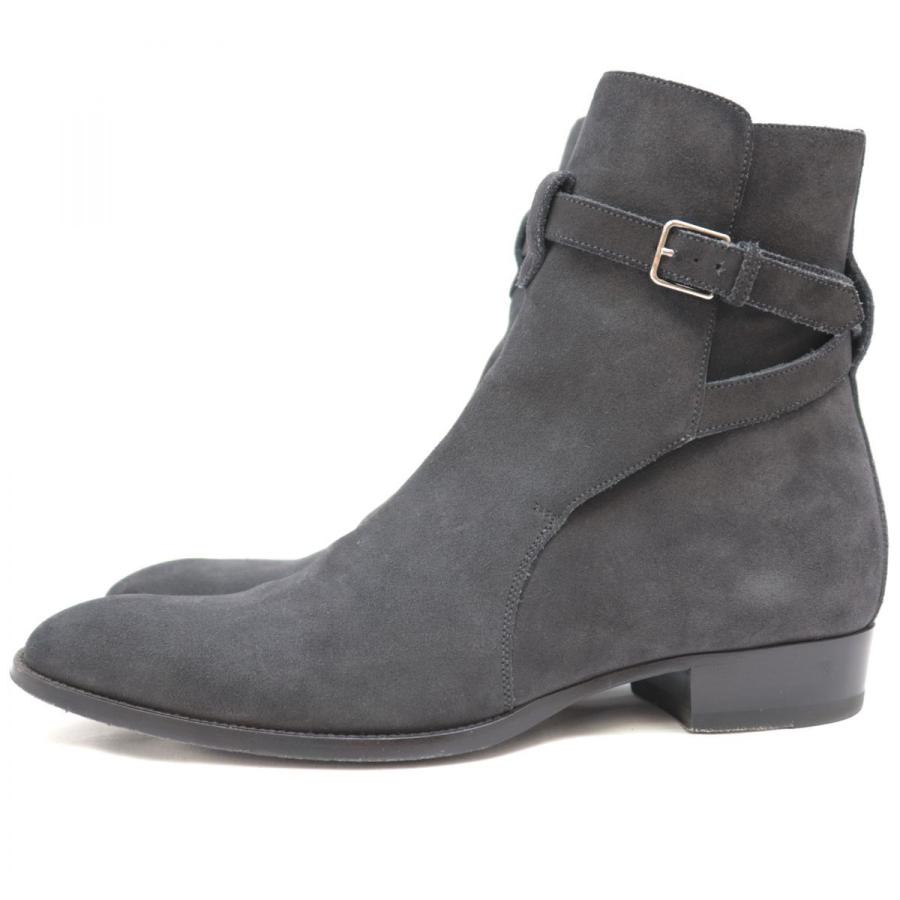 サンローランパリ ワイアット スエードレザー WYATT JODHPUR LAURENT