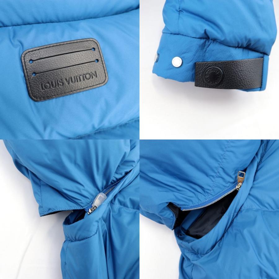 新品同様 ルイヴィトン 21SS 2WAY ダウンジャケット ベスト メンズ 青