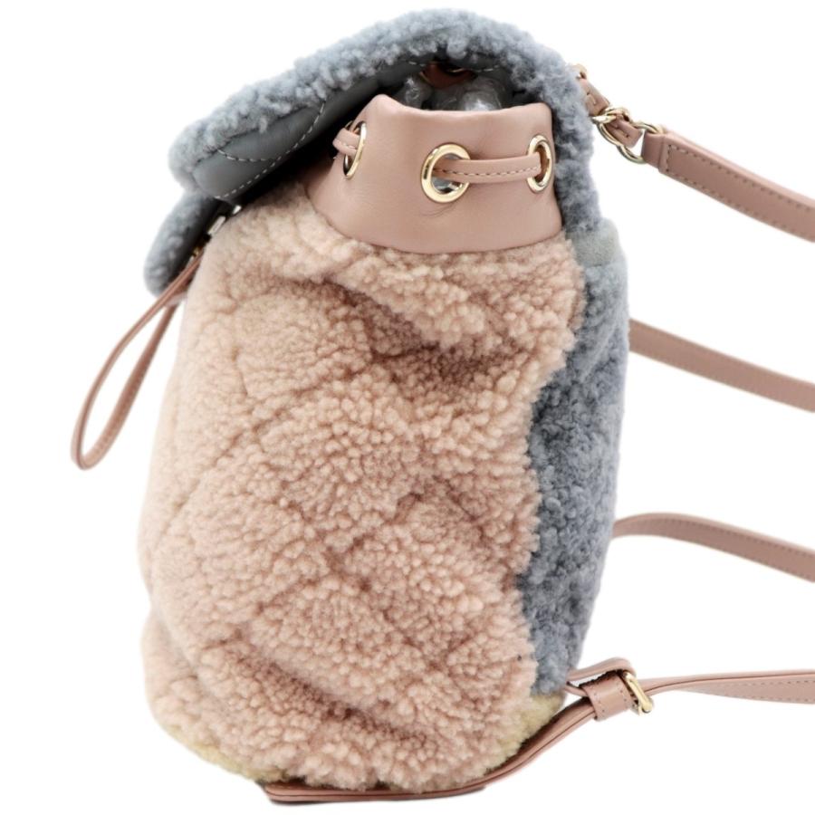 CHANEL 美品 シャネル 2020年製 ボア ムートン バックパック リュック
