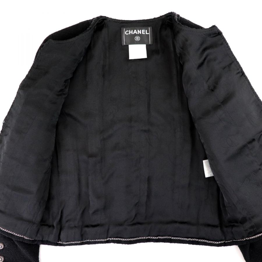 CHANEL 美品 シャネル 08A リトルブラックジャケット レディース CHANEL 美品 シャネル 08A リトルブラックジャケット レディース