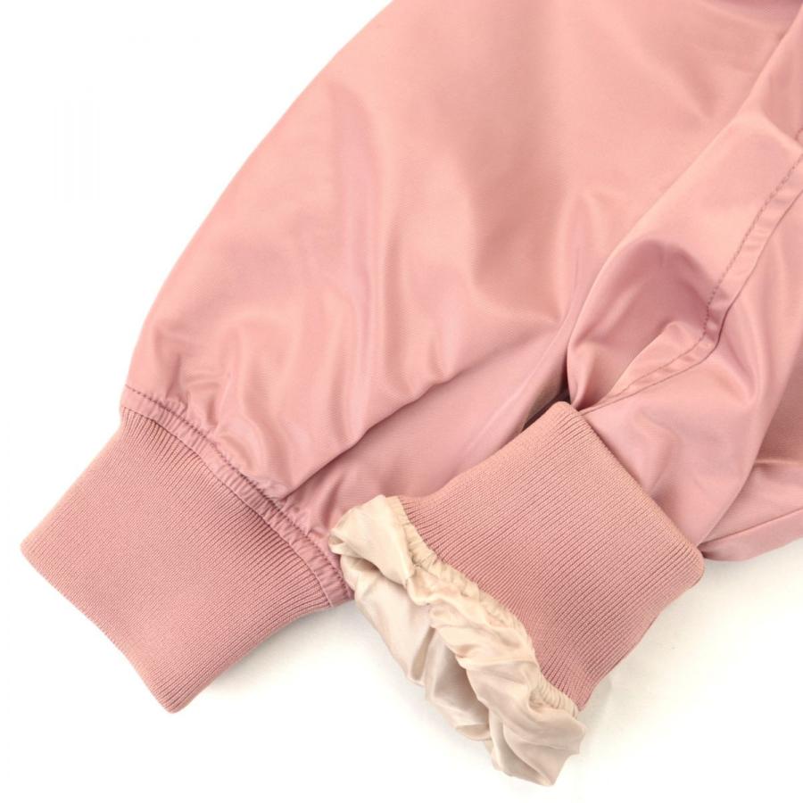 注目のブランド 美品 ヴァレンティノ VLTN ブルゾン MA-1 ピンク 46