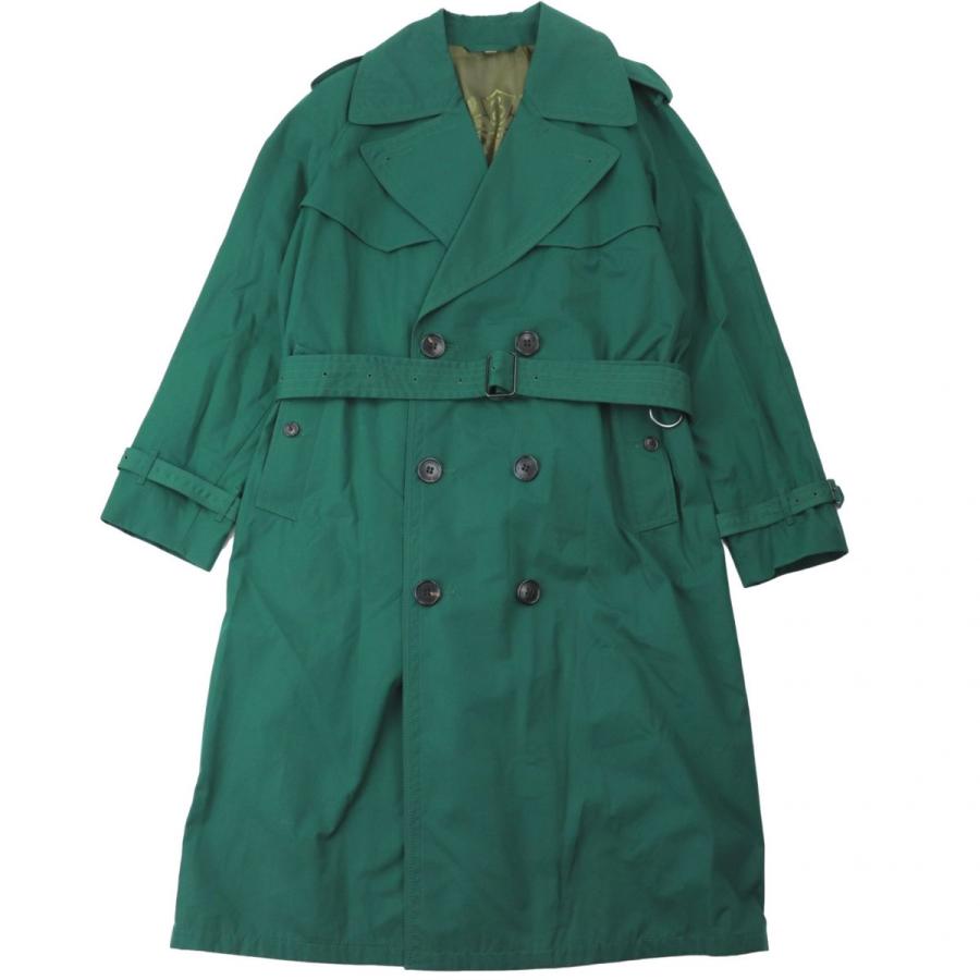 美品 バーバリー コート アウター 緑 ギャバジントレンチコート メンズ 緑 裏地チェック柄 Burberry 48 オパールヤフーショッピング店の美品 オパールヤフーショッピング店 32 Off
