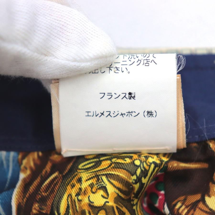 美品 エルメス ヴィンテージ ニューオリンズジャズ 総柄シルク