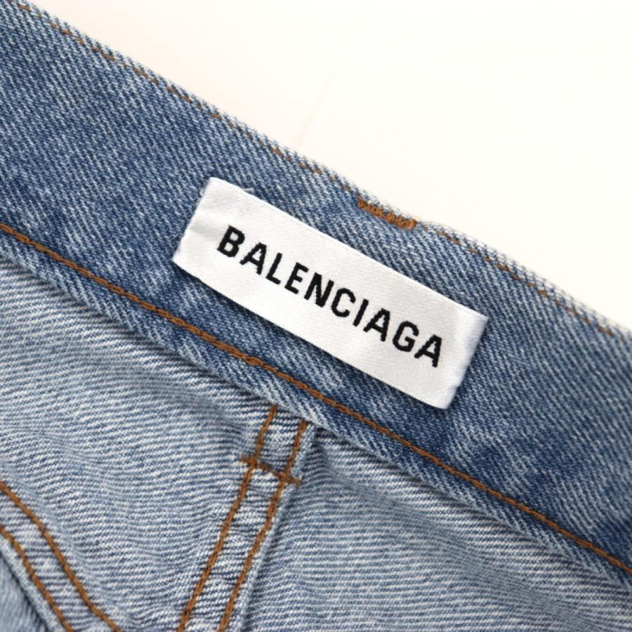 美品 バレンシアガ 18SS ダメージ加工 デニムパンツ レディース 24