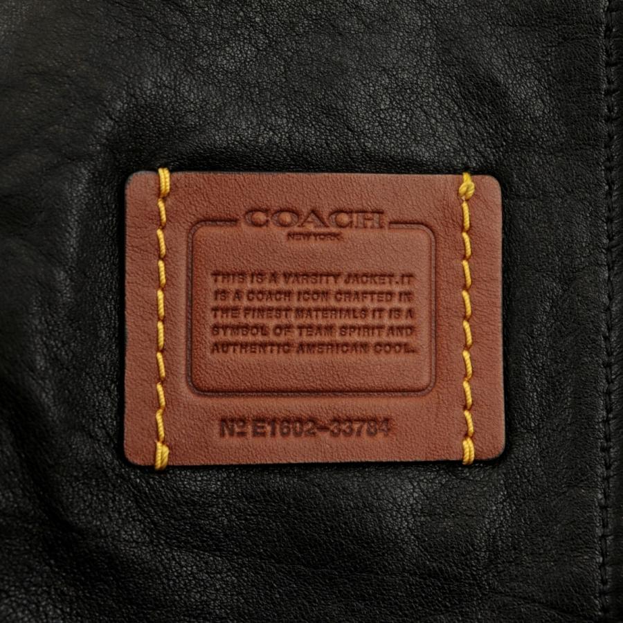 COACH 美品 コーチ レザージャケット メンズ 黒 M レザーブルゾン