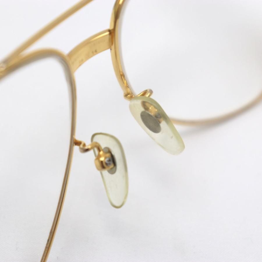 Cartier トリニティ アビエーターサングラス ゴールド CARTIER カルティエ ヴィンテージ サングラス ツーブリッジ 130