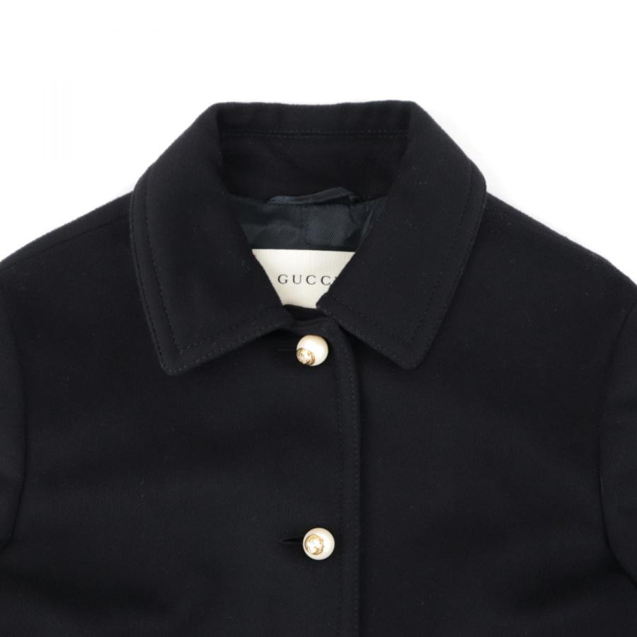 GUCCI（グッチ） 美品 16年製 GGパールボタン ウール ステンカラー