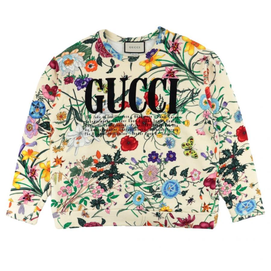 殿堂 グッチ 19SS フローラプリント オーバーサイズ スウェットシャツ