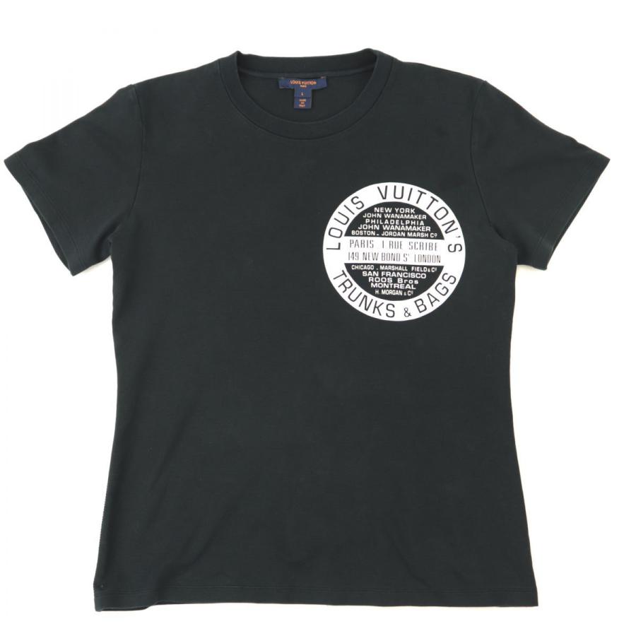 LOUIS VUITTON - ルイヴィトン 19SS Tシャツ カットソー 半袖 クルーネック XS 黒 ルイヴィトン 19SS LVスタンプ クルーネック 半袖Tシャツ メンズ