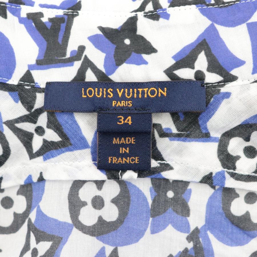 美品 ルイヴィトン 19SS モノグラムポンチョブラウス レディース マルチ 34 シャツ コットン LOUIS VUITTON｜opal-shop1｜08