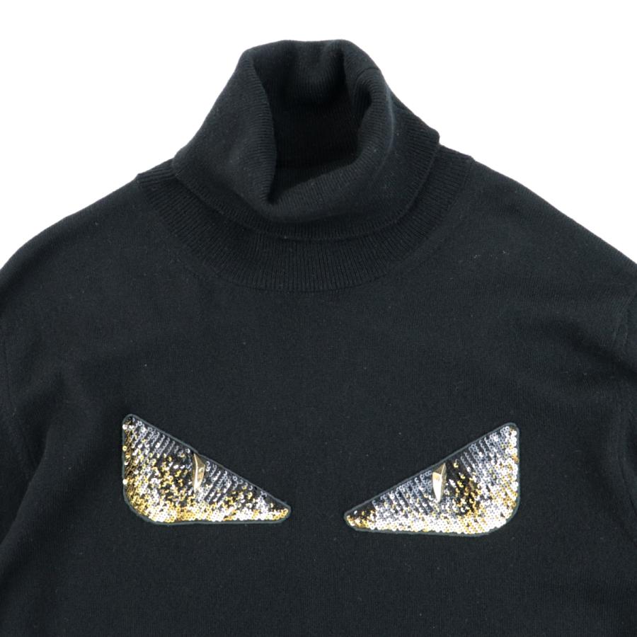FENDI フェンディ バグズアイ モンスター カシミヤ