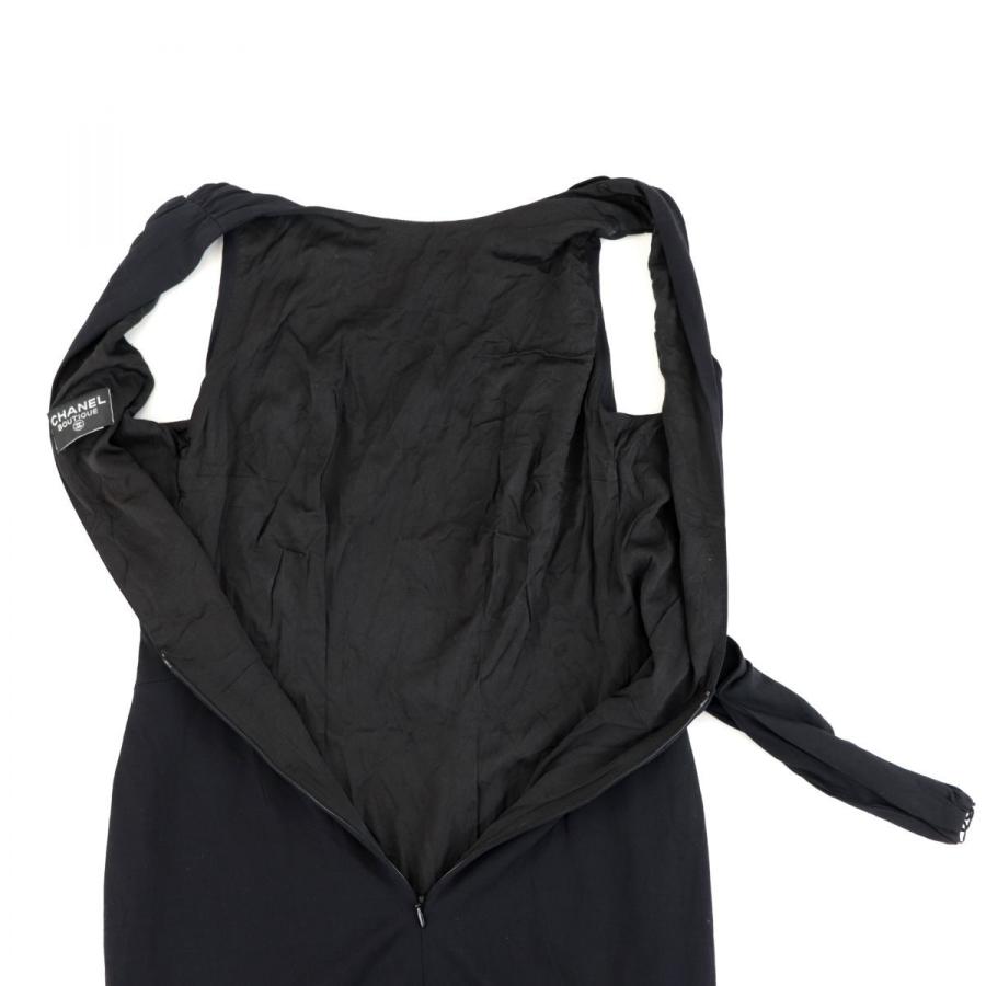 売上実績no 1 リトルブラックドレス ヴィンテージ シャネル ノースリーブロングワンピース Chanel Vintage ココマークボタン レーヨン 黒 レディース ワンピース Binghamtonhots Com