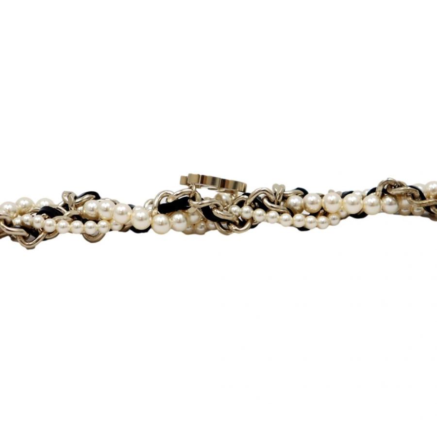 CHANEL（シャネル） 美品 B17B ココマーク パール レザー