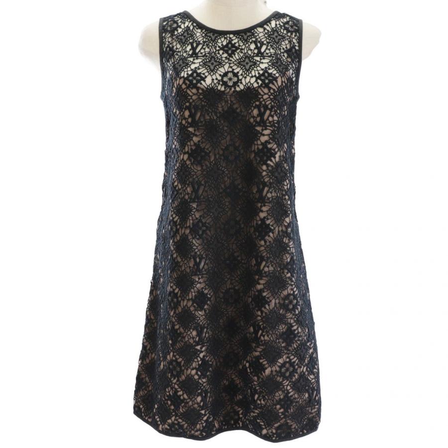 美品 ルイ・ヴィトン 11SS モノグラムレースドレス ワンピース  