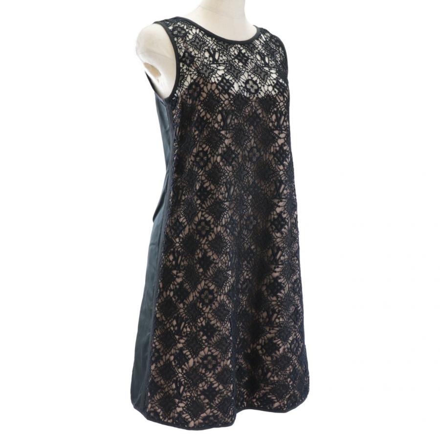美品 ルイ・ヴィトン 11SS モノグラムレースドレス ワンピース 