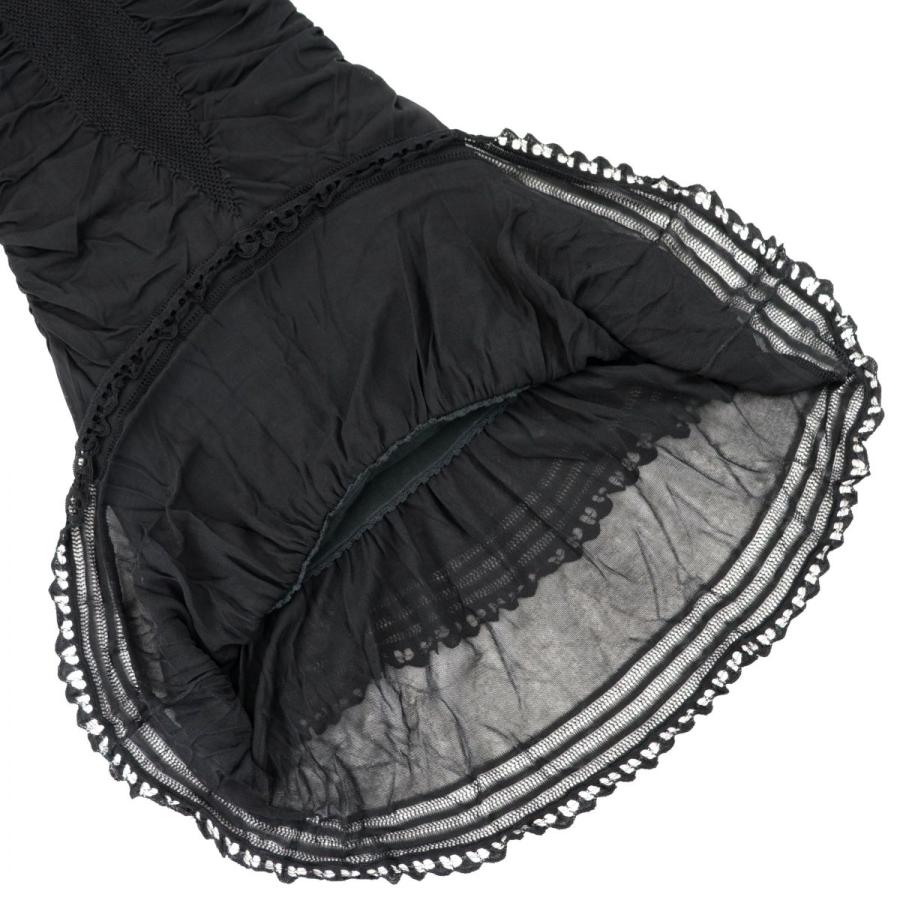 CHANEL 美品 シャネル 07C リトルブラックドレス フリルレース