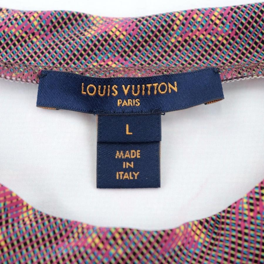 新品同様 ルイ・ヴィトン モノグラム 半袖Ｔシャツ レディース ピンク×マルチ L カットソー LOUIS VUITTON｜opal-shop1｜06