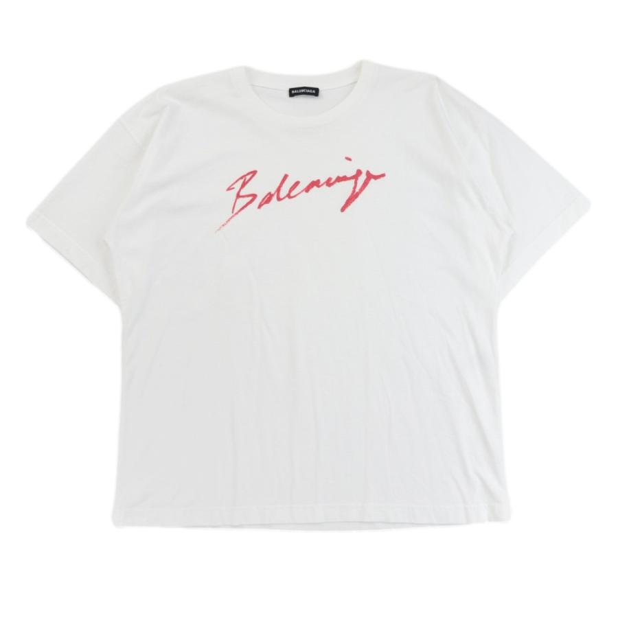 BALENCIAGA 美品 バレンシアガ 19年製 クルーネック 半袖Tシャツ 