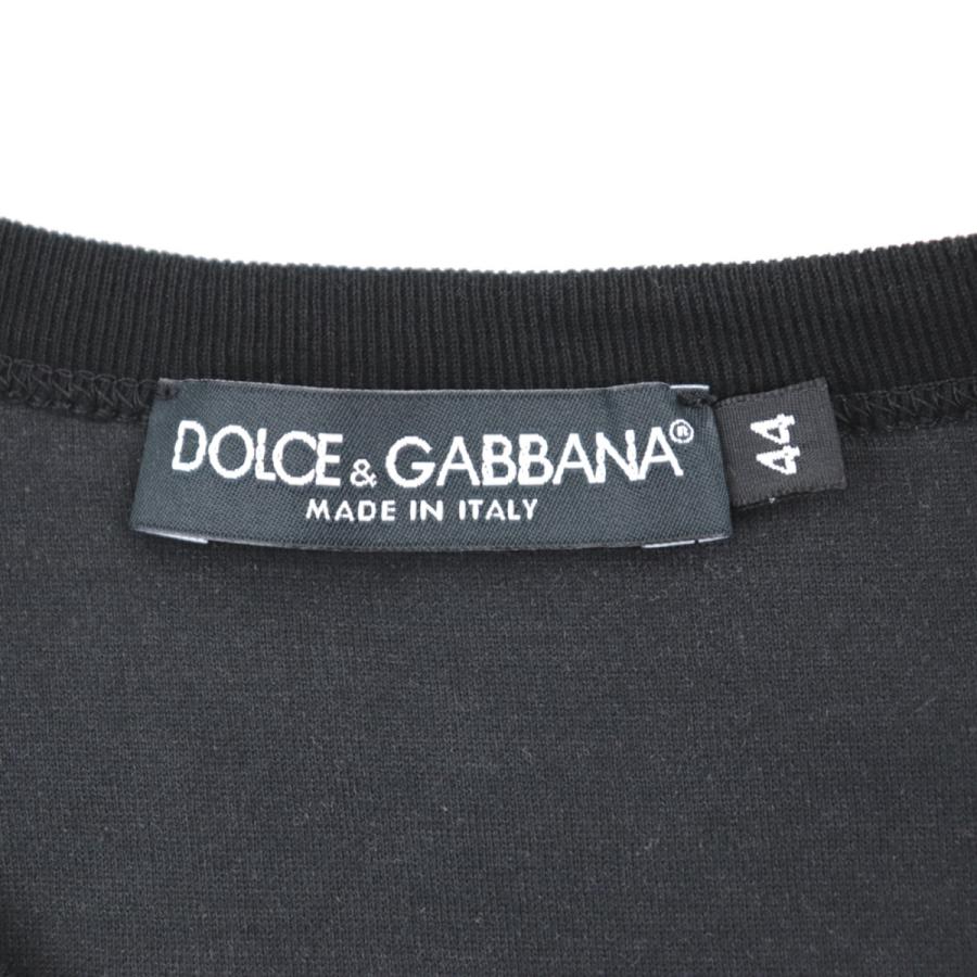 ドルチェ&ガッバーナ 花柄 クルーネック 半袖Tシャツ