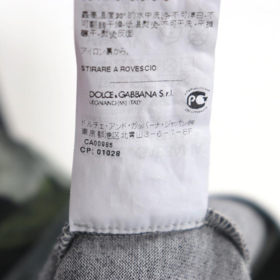 ドルチェ&ガッバーナ 花柄 クルーネック 半袖Tシャツ