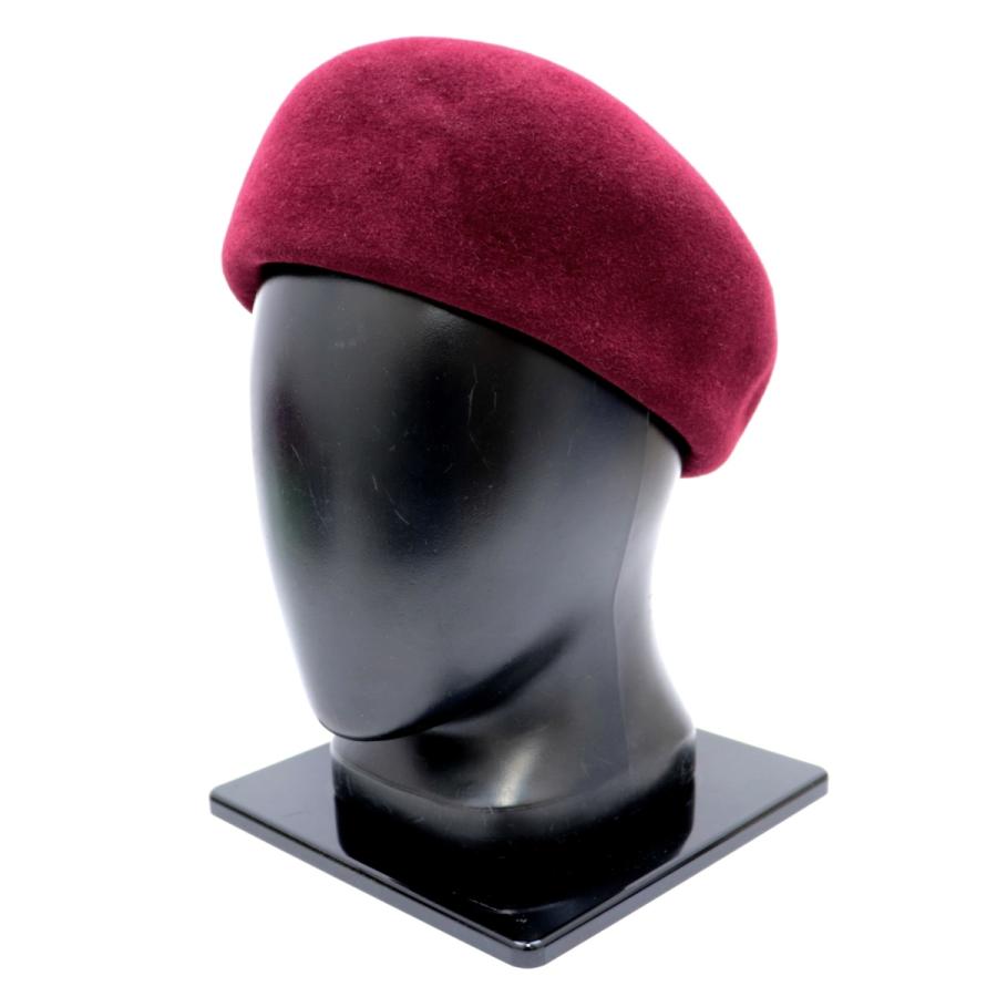 GUCCI（グッチ） 美品 ラビットフェルト ベレー帽 レディース ワイン