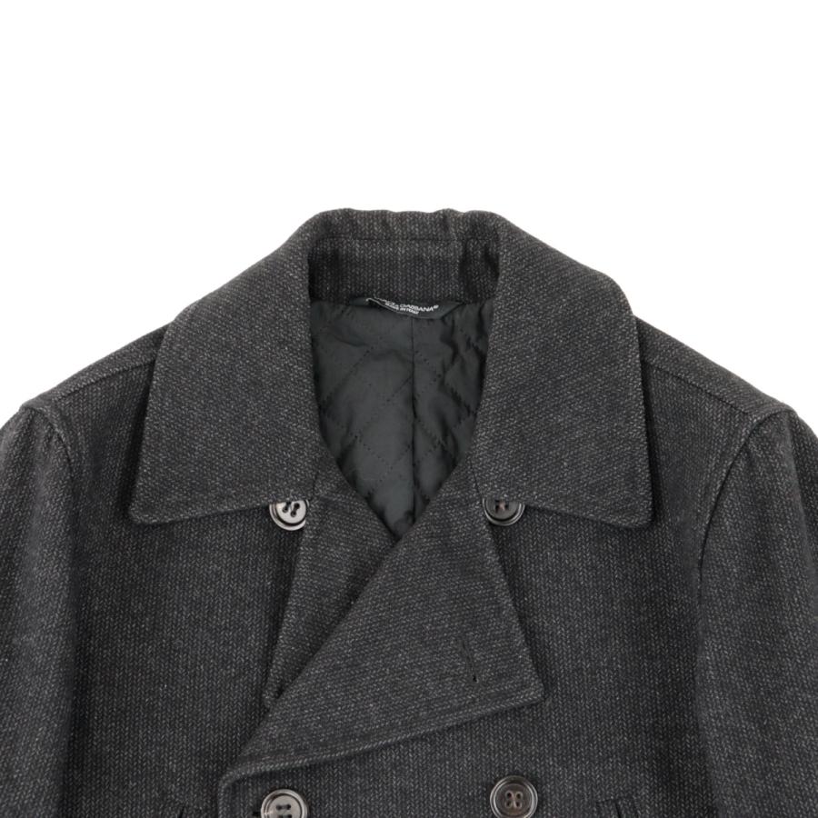 ランキング上位のプレゼント 44 黒 メンズ ピーコート 中綿 ドルチェアンドガッバーナ Pコート Dolce Gabbana ダブルブレスト ウール Pコート Harrisartscenter Com