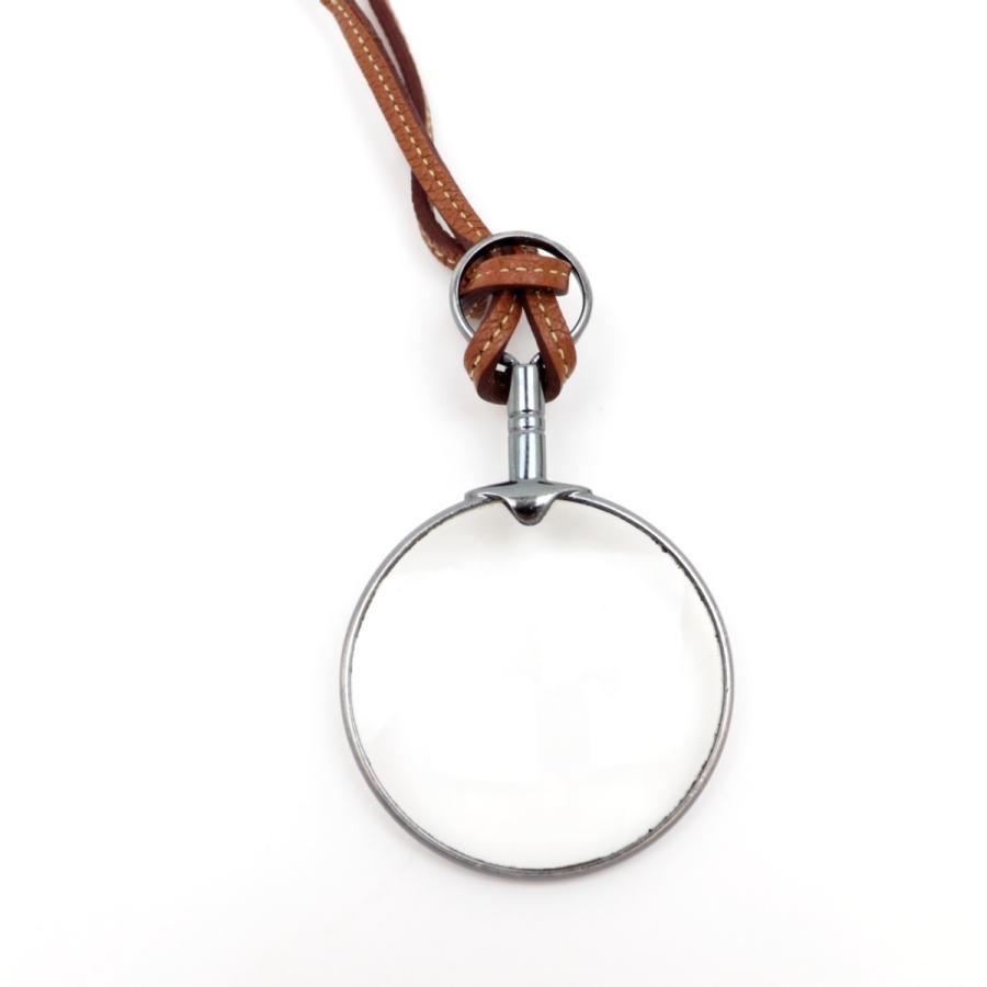 エルメス　レザーネックレス　ルーペチャーム エルメス レザーネックレス ルーペチャーム エルメス ルーペ