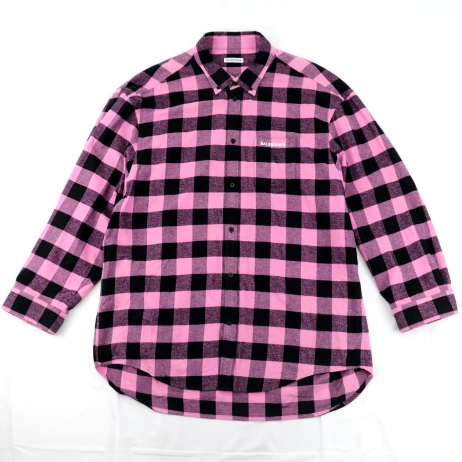 BALENCIAGA 美品 バレンシアガ 20AW オーバーサイズ チェック BALENCIAGA 美品 バレンシアガ 20AW オーバーサイズ チェック