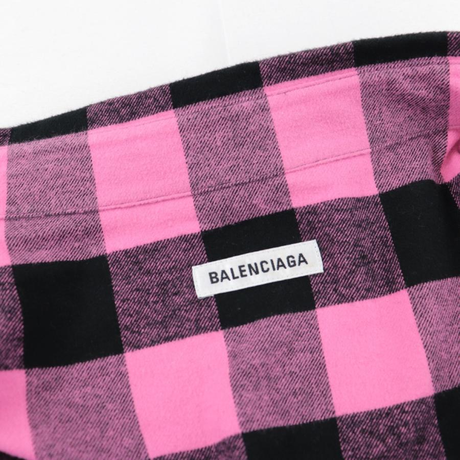 BALENCIAGA オーバーサイズ チェックシャツ34 BALENCIAGA オーバーサイズ チェックシャツ34 - メルカリ