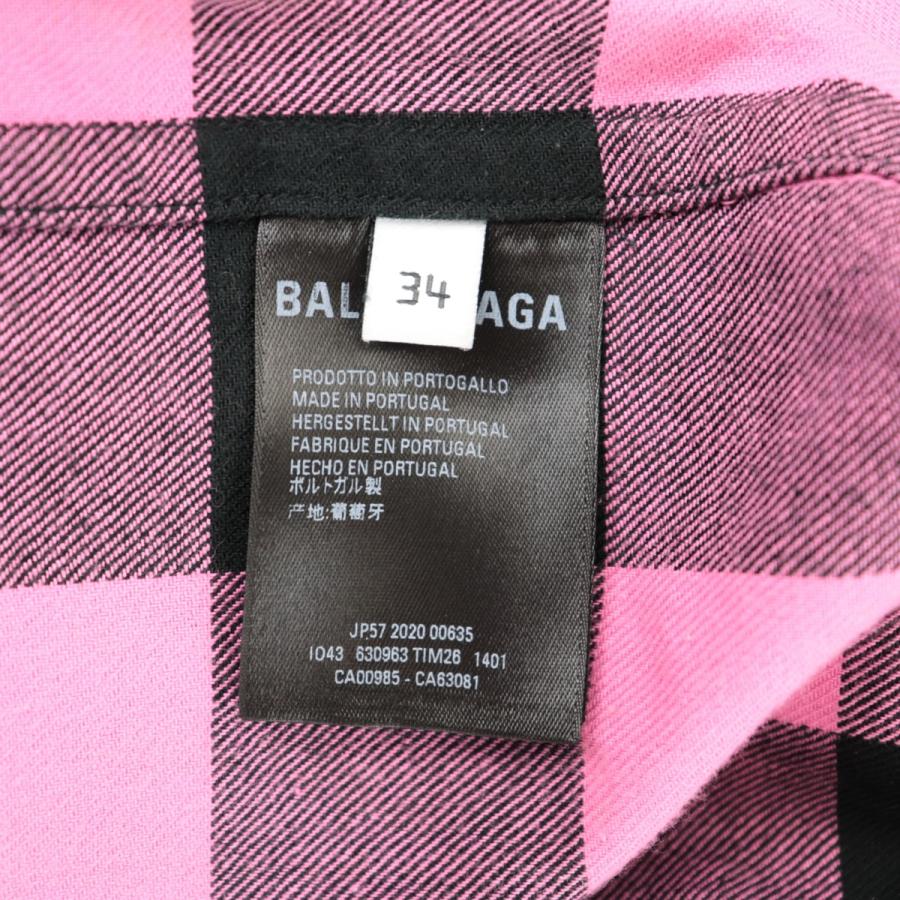 BALENCIAGA 美品 バレンシアガ 20AW オーバーサイズ チェック BALENCIAGA 美品 バレンシアガ 20AW オーバーサイズ チェック