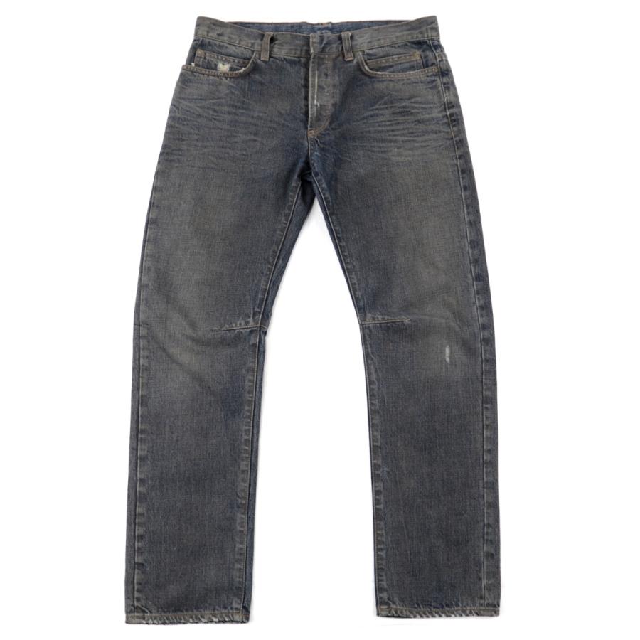 BALMAIN ダメージ加工デニム BALMAIN バルマン ダメージ加工 デニムパンツ メンズ ネイビー
