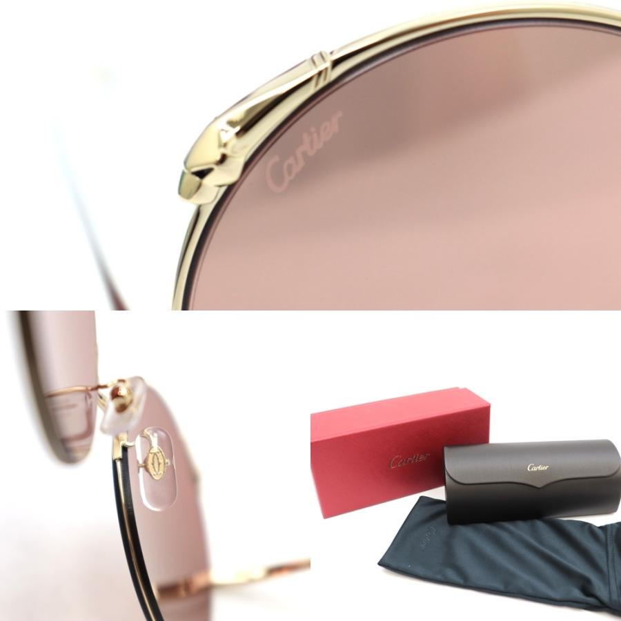 Cartier（カルティエ） 未使用 ラウンド サングラス レディース ピンク