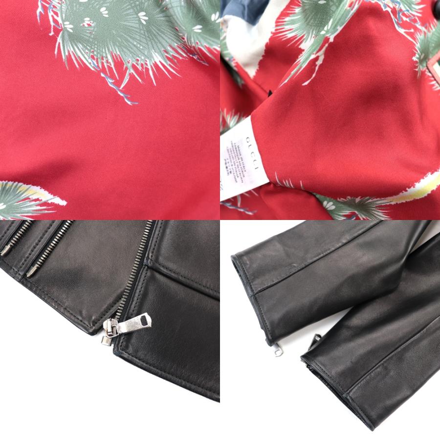 GUCCI 美品 グッチ 16SS ダブルライダースジャケット メンズ 黒 GUCCI 美品 グッチ 16SS ダブルライダースジャケット メンズ 黒