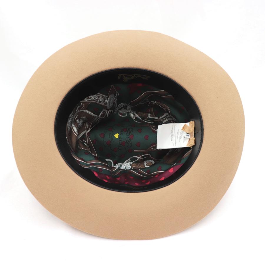 HERMES 美品 エルメス 中折れフェルトハット 帽子 メンズ