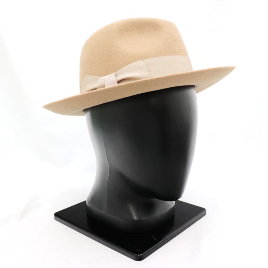 HERMES エルメス ハット ベージュ系 56 4103524F0120 HERMES 美品 エルメス パナマハット サイズ56 ベージュ シルバー