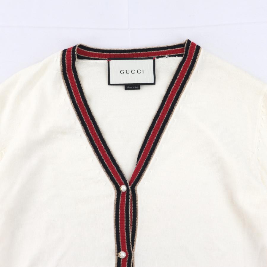 GUCCI グッチ シェリーライン ニットカーディガン レディース GUCCI グッチ シェリーライン ニットカーディガン レディース