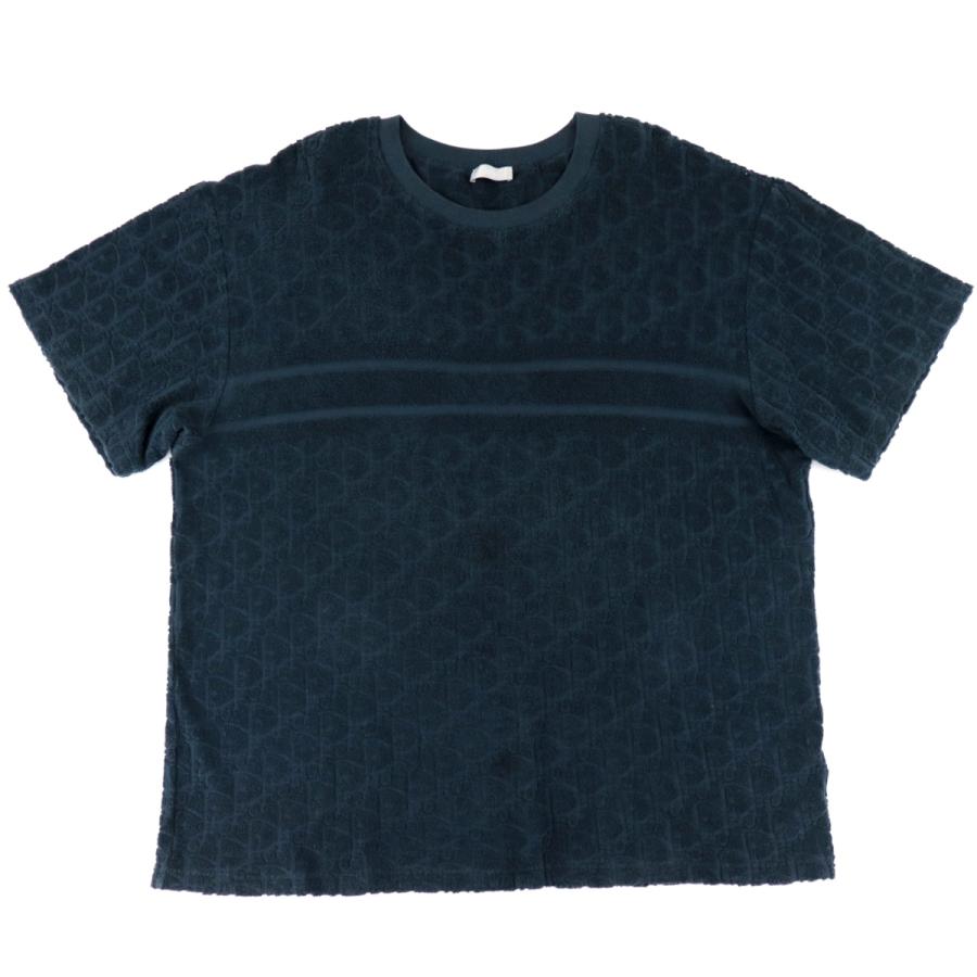 美品 ディオール 20SS ディオールオブリーク パイルTシャツ メンズ 