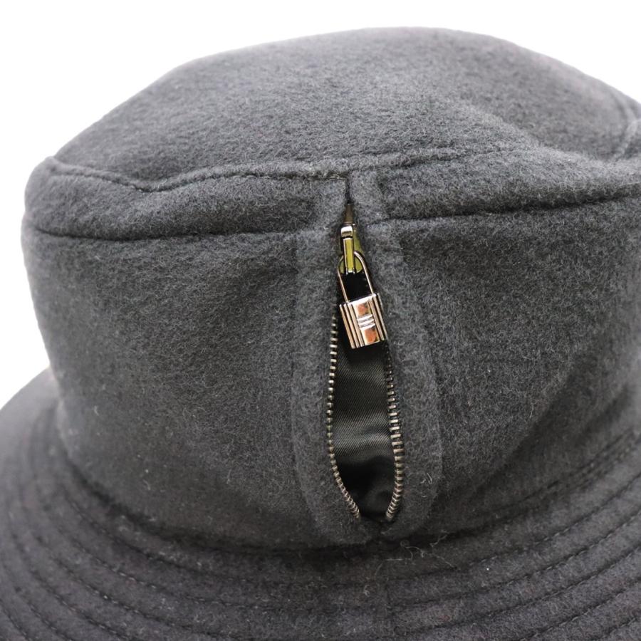 HERMES 美品 エルメス カデナジップ カシミヤ バケットハット HERMES 美品 エルメス カデナジップ カシミヤ バケットハット