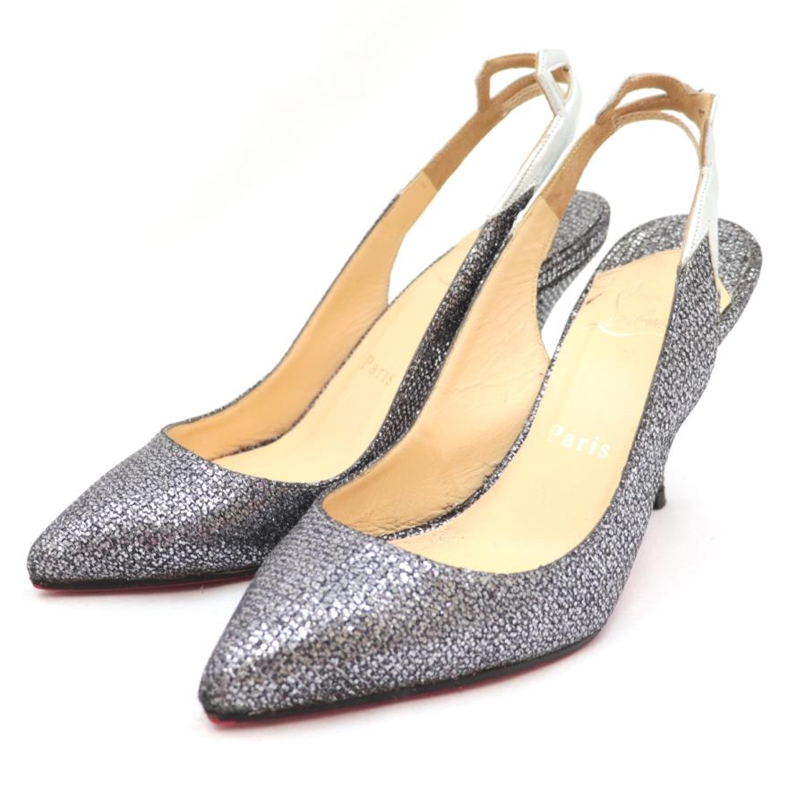 Christian Louboutin クリスチャンルブタン BACK2 グリッター スリング  