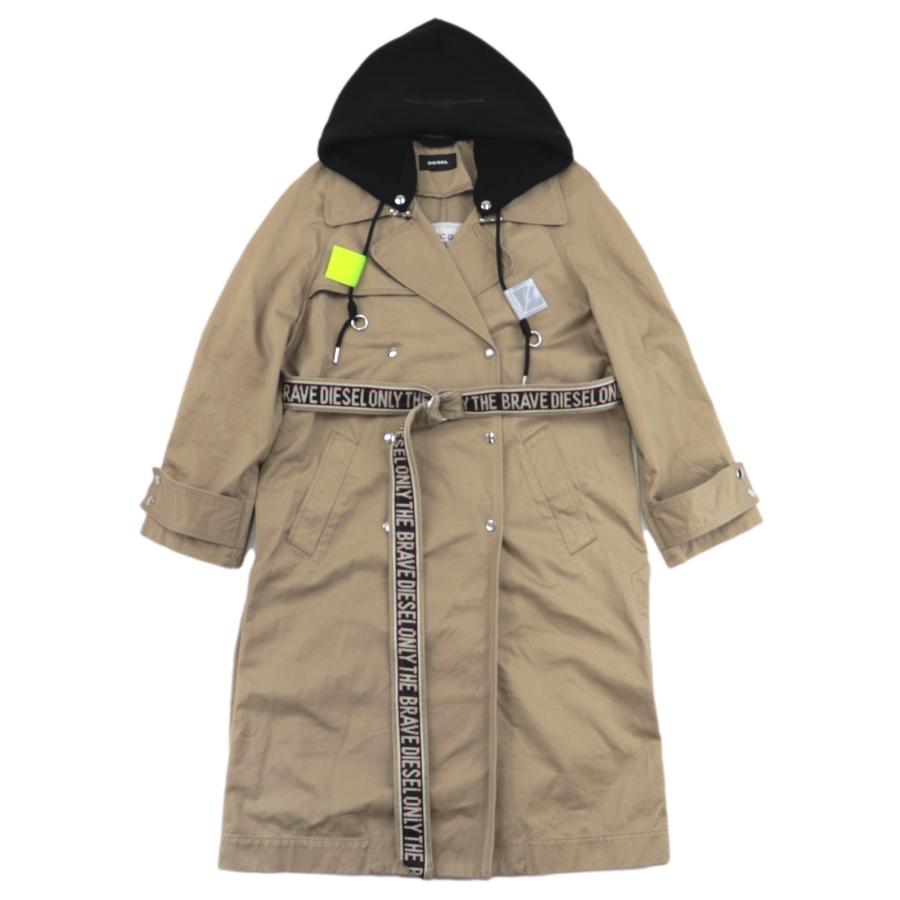 DIESEL フード付きトレンチコート ベージュ DIESEL フード付きトレンチコート ベージュ