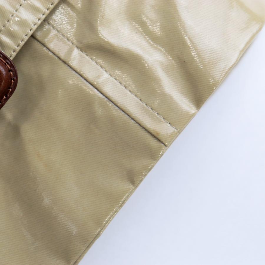 BURBERRY 美品 バーバリー PVC コットン トレンチコート レディース