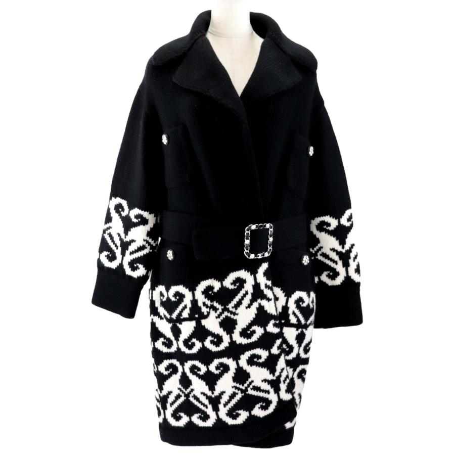 CHANEL／ロングニットコート CHANEL／ロングニットコート