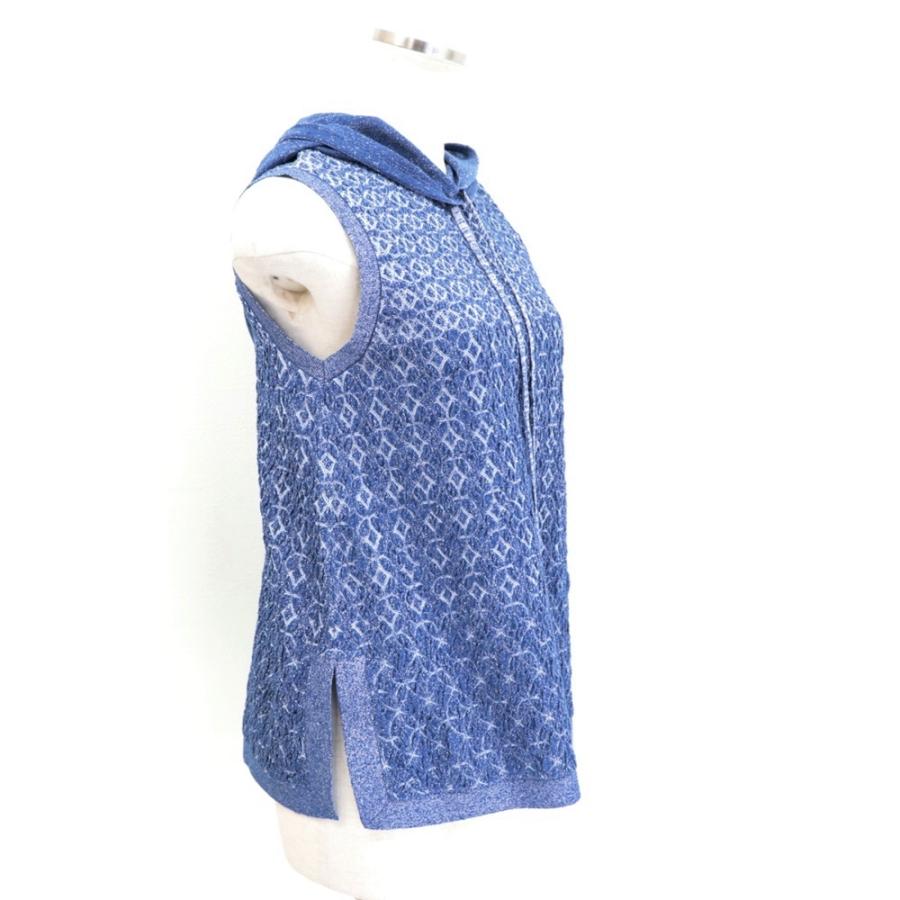 CHANEL 美品 シャネル P50 ノースリーブニットパーカー