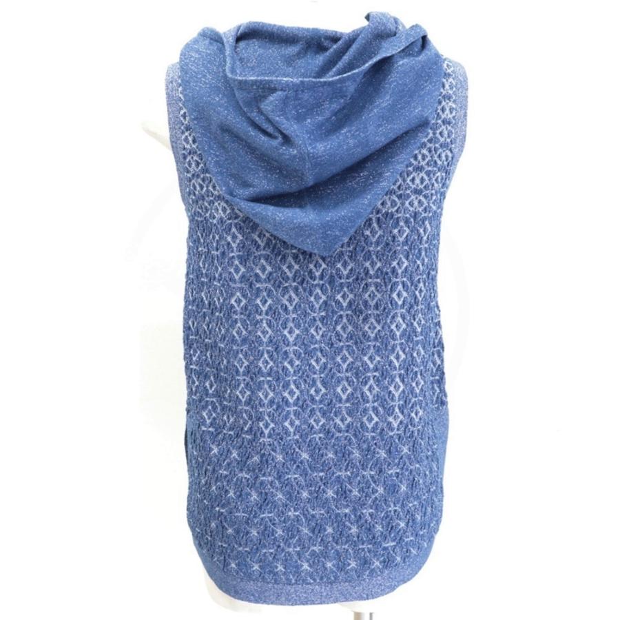 CHANEL 美品 シャネル P50 ノースリーブニットパーカー