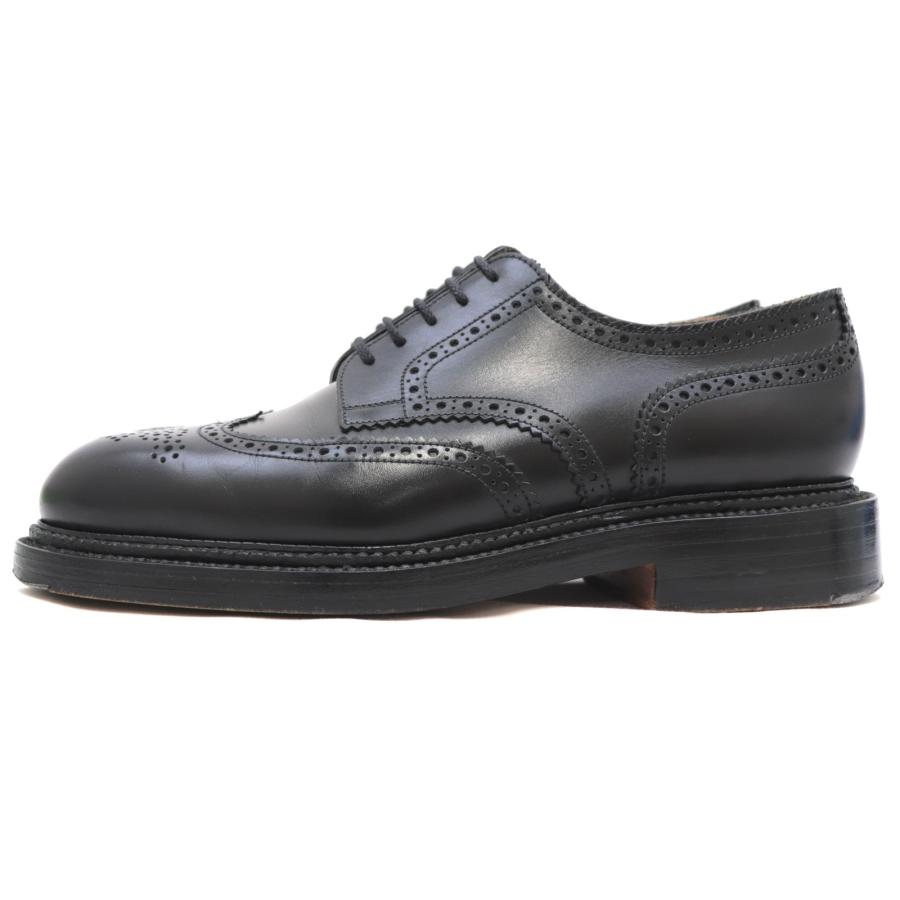 JMウエストン 590 トリプルソールダービー ウイングチップ レザーシューズ メンズ 黒 5.5D TRIPLE SOLE DERBY BLACK J.M.WESTON｜opal-shop1｜02